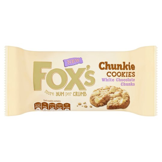 FOX CHUNKIE WHITE CHOCOLATE 180GR