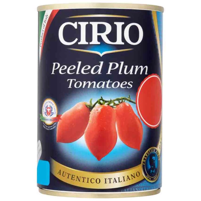 CIRIO PEELED PLUM TOMATOES 400G