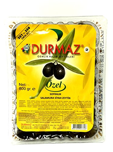 DURMAZ OZEL  BLACK GEMLIK BLACK OLIVE 800G VAC