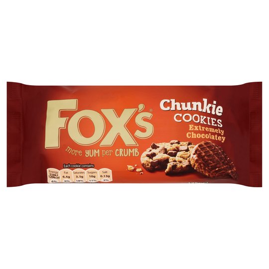 FOXS CHUNKIE EXTREMELY CHOCOLATEY 175G