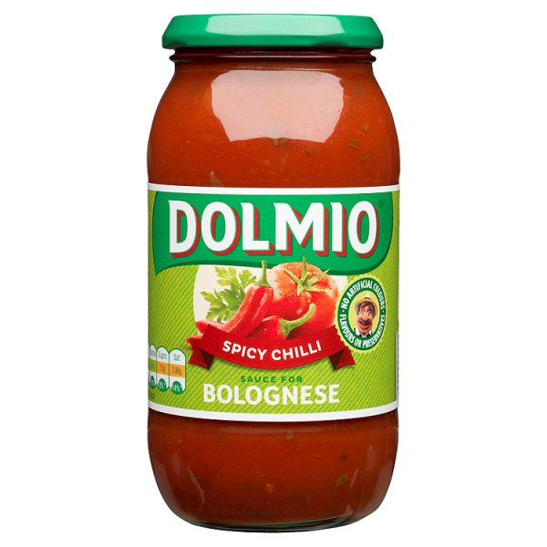 DOLMIO SPICY CHILLI SAUCE FOR BOLOGNESE 500G
