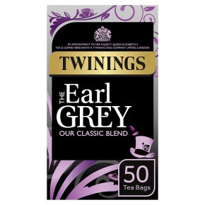 TWININGS EARL GREY TEA BAGS x 50