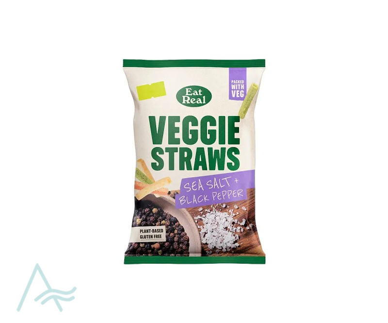 EAT REAL VEGGIE STRAWS SEA SALT 95G