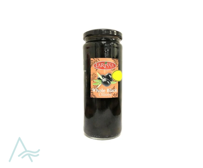 LARISSA BLACK PITTED OLIVES 430GR