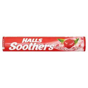 HALLS SOOTHERS STRAWBERRY 45G