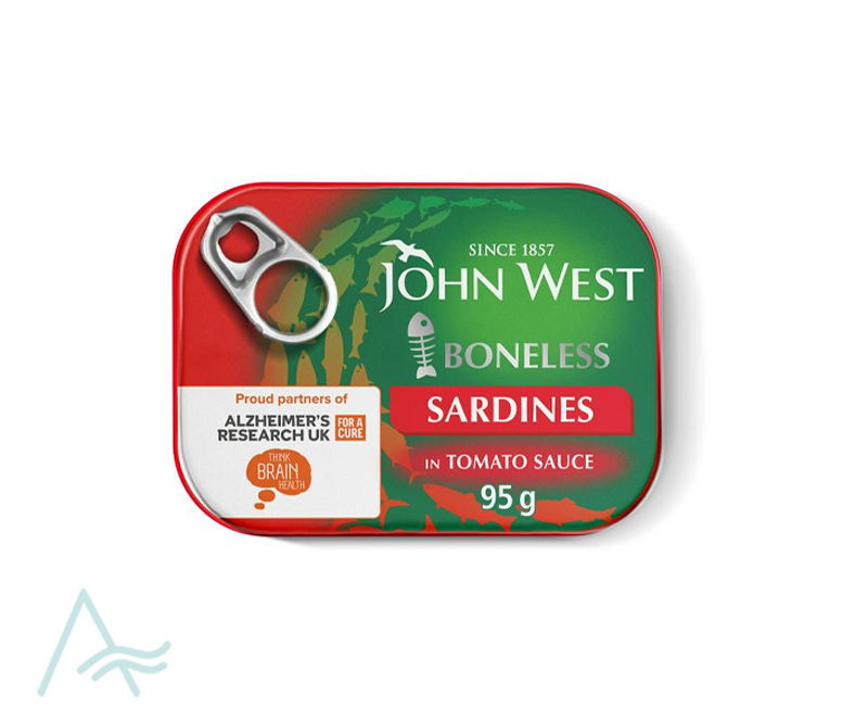 JOHN WEST SARDINES IN TIMATOE SAUCE 95 G