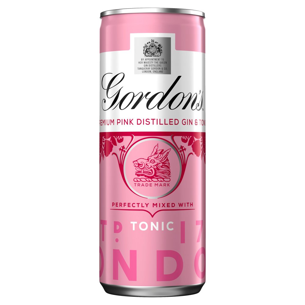 GORDON'S PINK GIN & TONIC 250ML