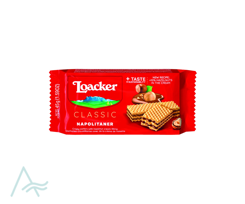 LOACKER CLASSIC NAPOLITANER WAFER 45 G