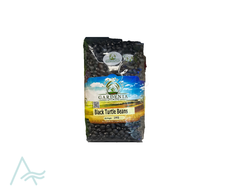 GARDENIA BLACK TURTLE BEANS 1 KG