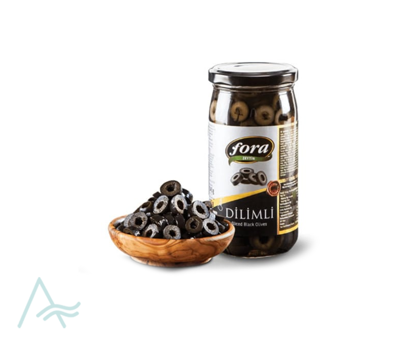 FORA SLICED BLACK OLIVES 345GR