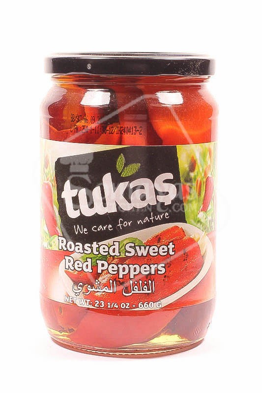 TUKAS ROASTED RED PEPPERS 660G