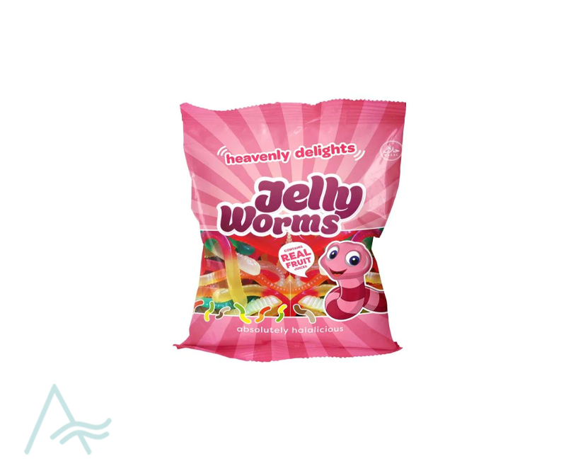 HEAVENLY DELIGHTS JELLY WORMS 80GR