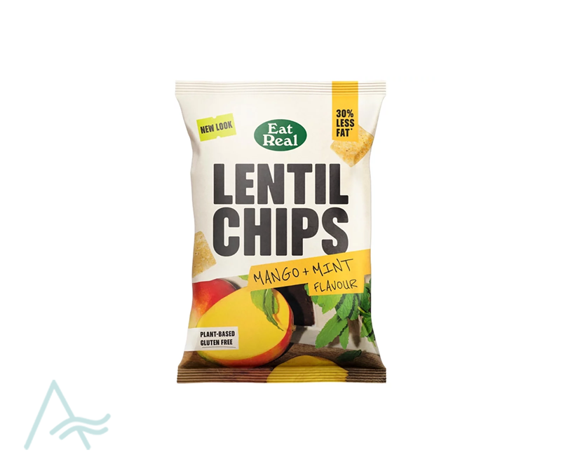 EAT REAL LENTIL CHIPS MANGO MINT 95G