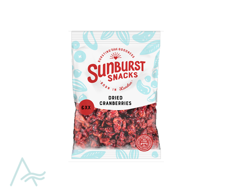 SUNBTUSY SNACKS DRIED CRANBERIES 180 G