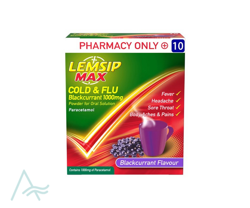 LEMSIP MAX COLD & FLU BLACKCURRANT