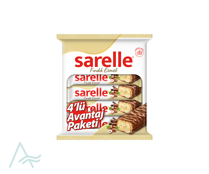 SARELLE HAZELNUTS WAFER 4X33 G