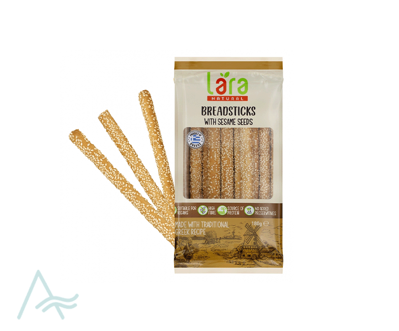 LARE BREAD STICK  WHITE SESAME SEED 180 G