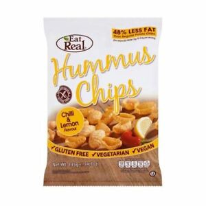 EAT REAL HUMMUS CHIPS CHILLI LEMON 135G
