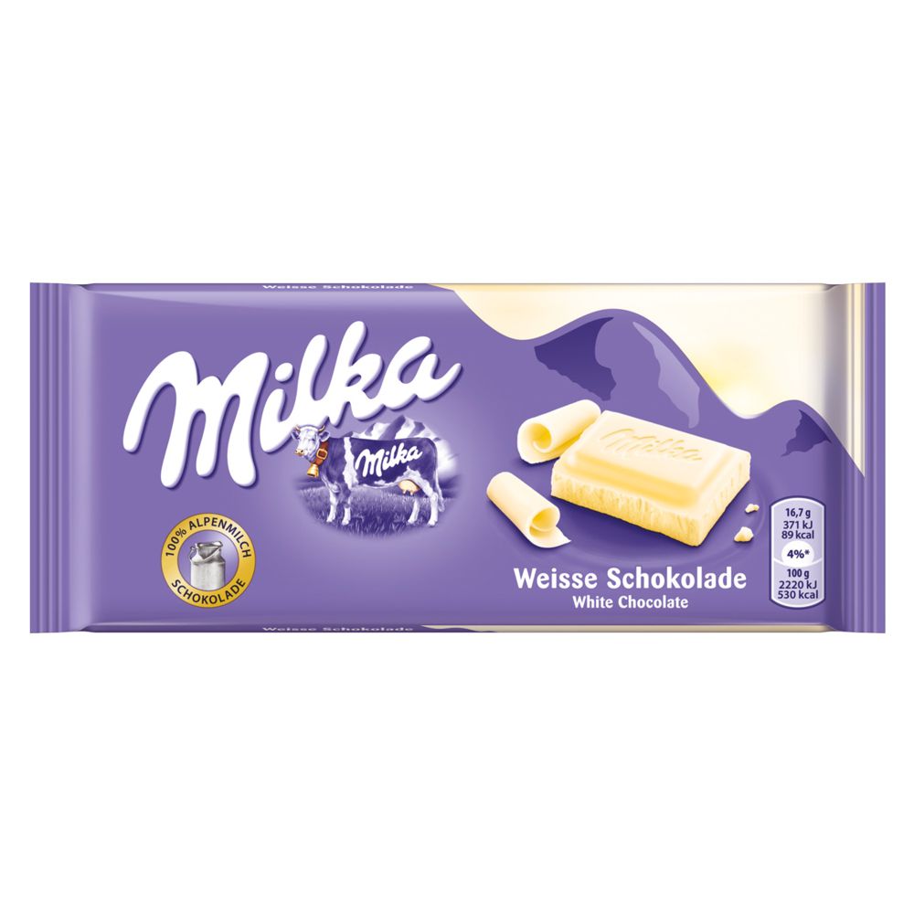 MILKA WHITE CHOCOLATE 100G