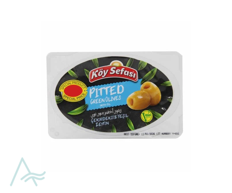 KOY SEFASI PITTED GRERN OLIVES 100 G