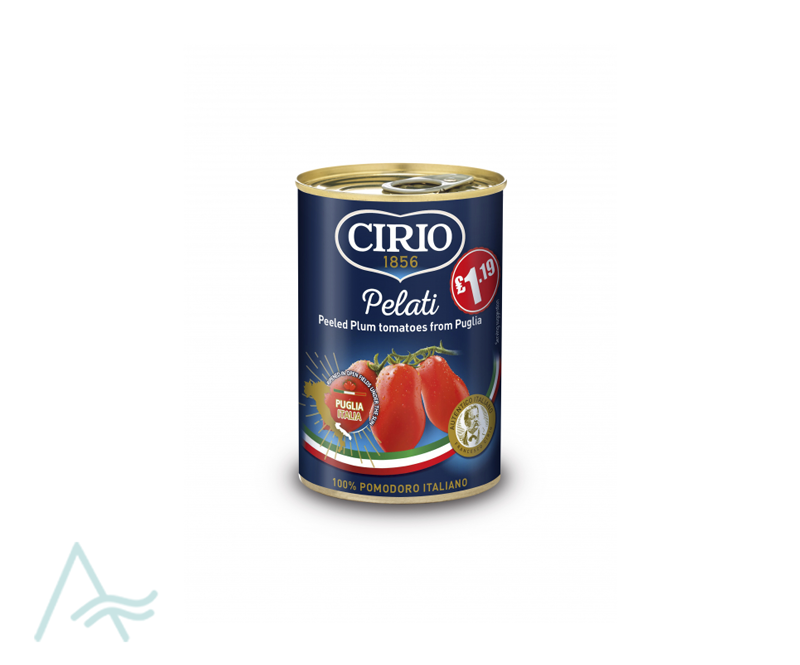 CIRIO PEELED PLUM TOMATOES 400 G